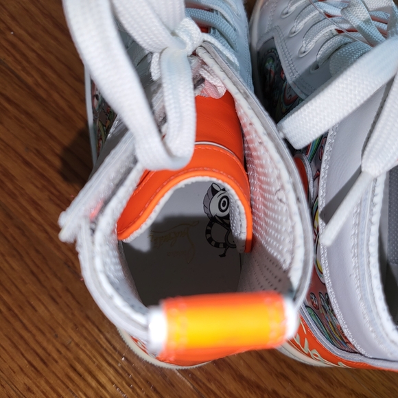 Christian Louboutin Kids Sneakers - Orange, White, and Red - Picture 10 of 11
